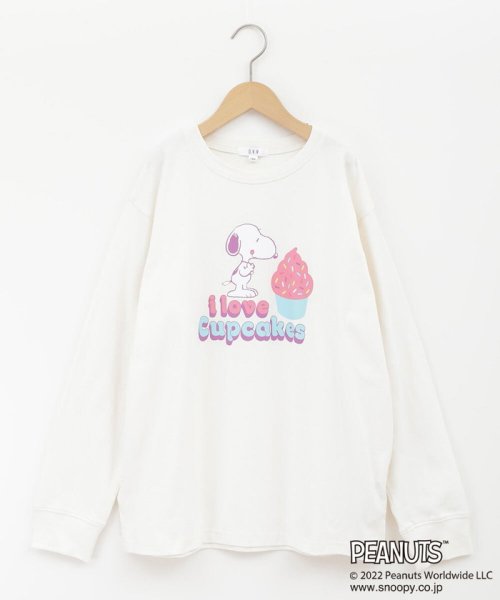 a.v.v(KID'S)(アー・ヴェ・ヴェキッズ)/[160]【数量限定】PEANUTS×a.v.vスヌーピープリントロンT/img20