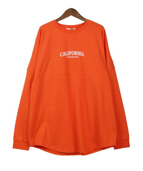 LUXSTYLE(ラグスタイル)/バックロゴ発泡プリントロンT/ロンT メンズ 長袖Tシャツ ビッグシルエット バックロゴ プリント/img09