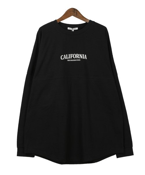 LUXSTYLE(ラグスタイル)/バックロゴ発泡プリントロンT/ロンT メンズ 長袖Tシャツ ビッグシルエット バックロゴ プリント/img11