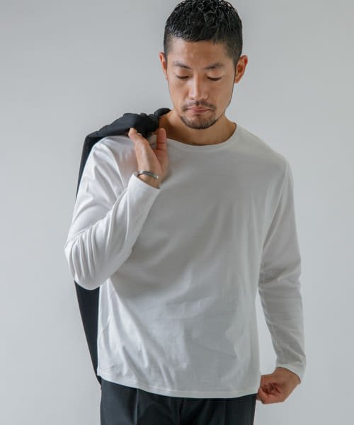 URBAN RESEARCH ROSSO(URBAN　RESEARCH　ROSSO（MEN）)/『MADE IN JAPAN』『XLサイズあり』シルケットスムースロングTシャツ/img01