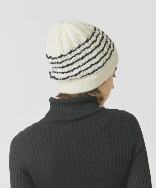 Chapeaud'O(Chapeaud’O)/Chapeau d' O  Ca5 Cable Border Beanie/img17