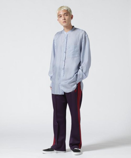 B'2nd(ビーセカンド)/John Mason Smith (ジョンメイソンスミス) WASHED CUPRO STRIPE CLASSIC BANDED COLLA/img01