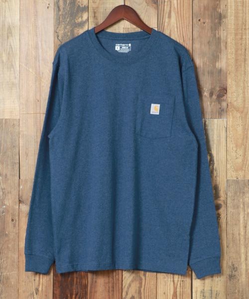 marukawa shonan(marukawa shonan)/【Carhartt/カーハート】USサイズ 無地 ポケット付き ピスネーム 長袖Tシャツ/ビッグシルエット オーバーサイズ ユニセックス/img13