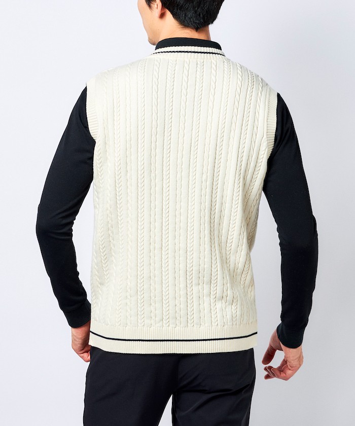 新品】メンズ＊マンシングウェア＊中綿ニット＊防寒セーター