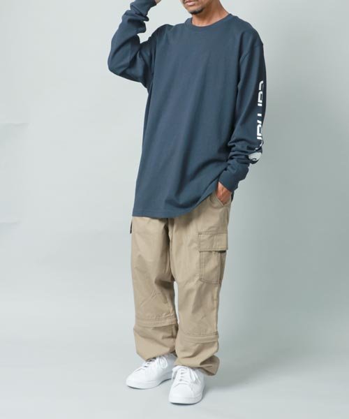 marukawa shonan(marukawa shonan)/【Carhartt/カーハート】袖ロゴプリントロンT/長袖 ユニセックス シンプル オーバーサイズ ビッグシルエット ストリート/img10