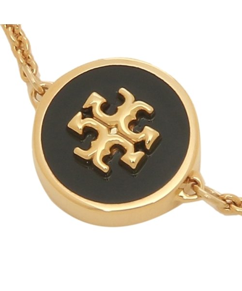 【セール】トリーバーチ ブレスレット アクセサリー キラ ペンダント ゴールド ブラック レディース TORY BURCH 90284 720