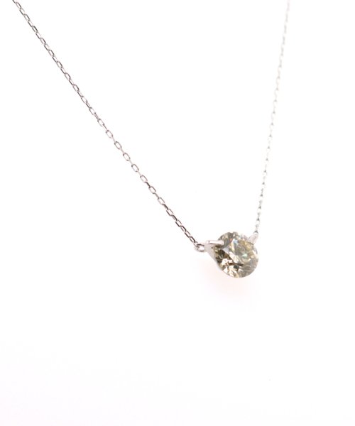 Gems by K(ジェムズ　バイ　ケー)/天然ダイヤモンド プチペンダント 【Gems by K】Platinum 0.7ct Diamond Pendant Necklace/img01