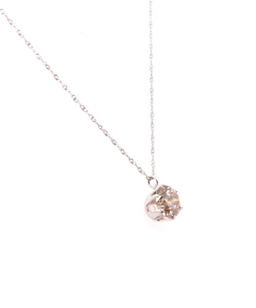 Gems by K(ジェムズ　バイ　ケー)/天然ダイヤモンド プチペンダント 【Gems by K】Platinum 0.9ct Diamond Pendant Necklace/img02