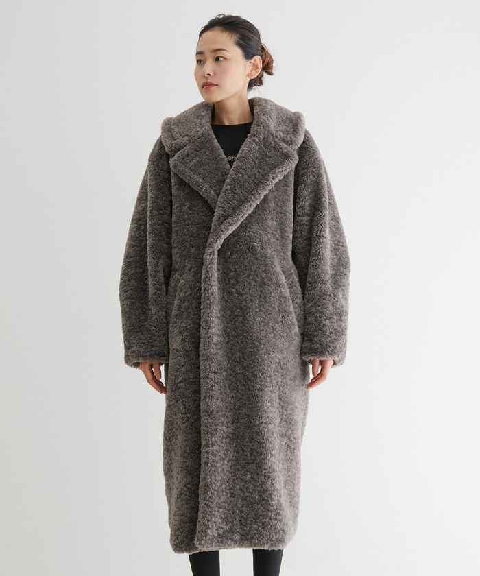 Marni 14aw チェスターコート ファー アルパカ 最適な材料 comindre.com.br