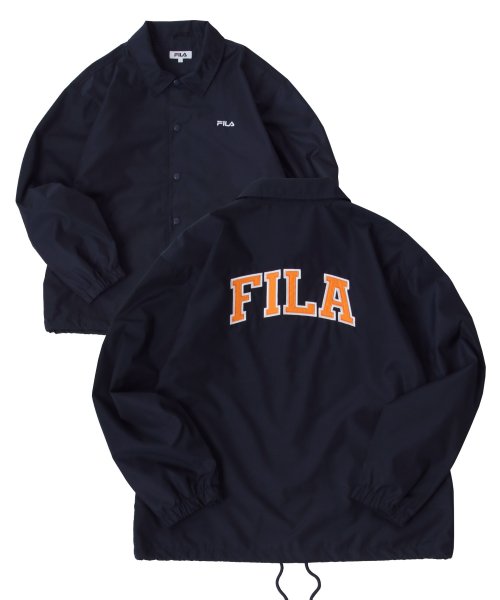 LAZAR(ラザル)/【Lazar】FILA/フィラ ビッグシルエット カレッジロゴ バック刺繍 バックプリントコーチジャケット/ナイロンジャケット メンズ 軽 アウター/img58