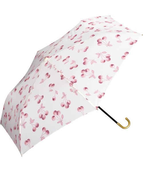 Wpc．(Wpc．)/【Wpc.公式】雨傘 ガーリーチェリー ミニ  50cm 継続はっ水 晴雨兼用 レディース 折りたたみ傘/img09