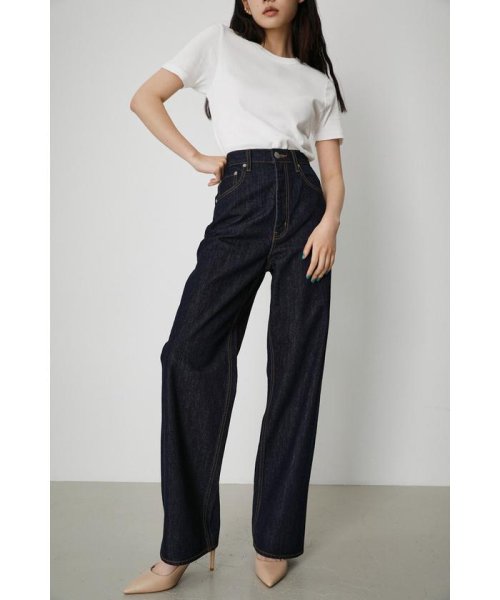 AZUL by moussy(アズールバイマウジー)/HIGH WAIST DENIM WIDE III/img20