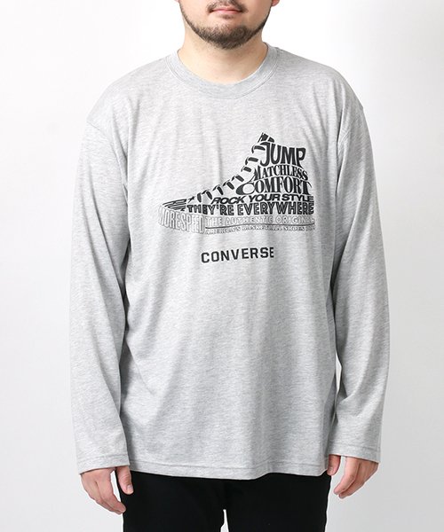 MARUKAWA(大きいサイズのマルカワ)/【CONVERSE】コンバース 大きいサイズ 2L 3L  4L 5L ロゴ長袖 Tシャツ ロンT ティーシャツ メンズ トップス カジュアル/img04