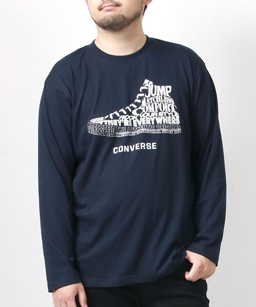 MARUKAWA(大きいサイズのマルカワ)/【CONVERSE】コンバース 大きいサイズ 2L 3L  4L 5L ロゴ長袖 Tシャツ ロンT ティーシャツ メンズ トップス カジュアル/img09