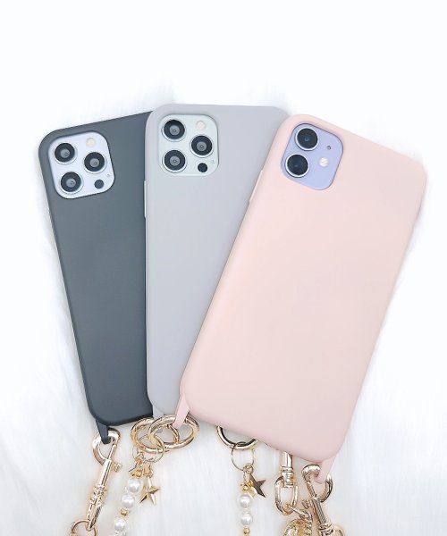 Lace Ladies(レースレディース)/パールストラップ付シリコンiPhoneケーススマホケース/img11