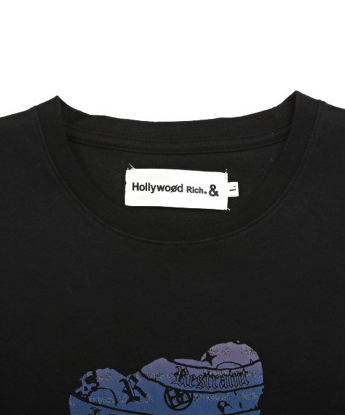 LUXSTYLE(ラグスタイル)/Hollywood rich.& パンクベアー特殊箔プリントロンT/ロンT メンズ 長袖Tシャツ プリント テディベア ロゴ/img10