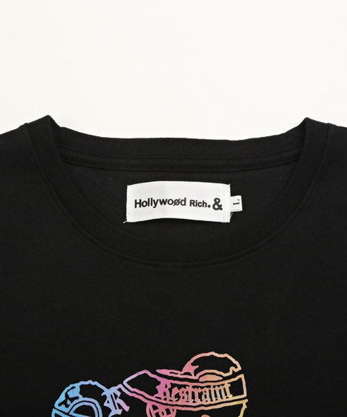 LUXSTYLE(ラグスタイル)/Hollywood rich.& レインボーパンクベアープリントロンT/ロンT メンズ 長袖Tシャツ テディベア イラスト プリント/img11