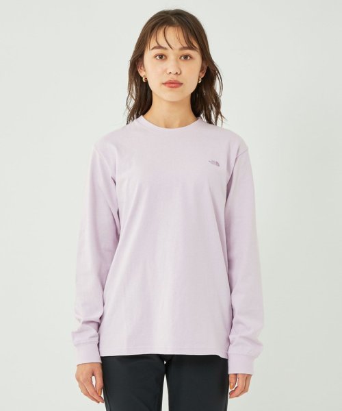 green label relaxing(グリーンレーベルリラクシング)/【WEB限定】＜ THE NORTH FACE ＞ ロングスリーブ ロゴ Tシャツ/img01