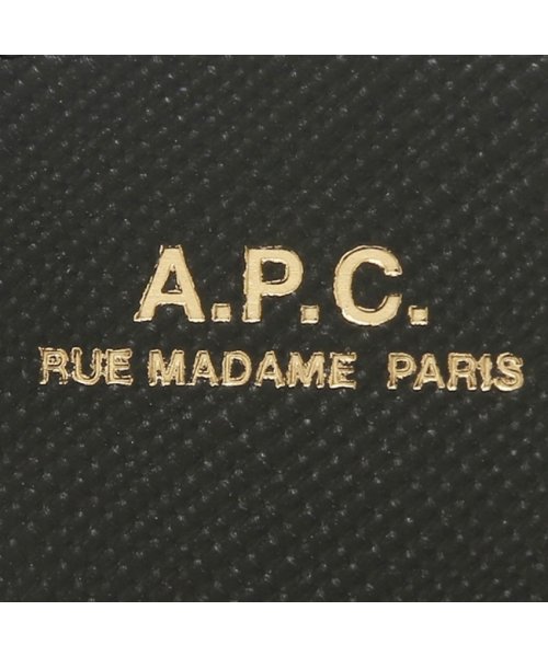 A.P.C.(アーペーセー)/アーペーセー 二つ折り財布 ハーフムーン コインケース コンパクト財布 ブラック レディース APC F63219 PXBJQ LZZ/img06