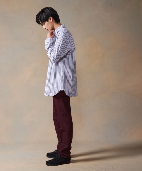 J.PRESS MENS(J．プレス　メンズ)/オーガニックコットン ダブルチューブマルチストライプ シャツ/img03