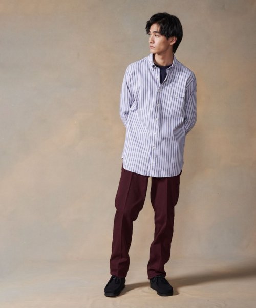 J.PRESS MENS(J．プレス　メンズ)/オーガニックコットン ダブルチューブマルチストライプ シャツ/img04