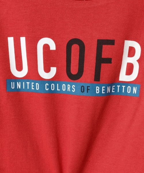 BENETTON (UNITED COLORS OF BENETTON BOYS)(ユナイテッド　カラーズ　オブ　ベネトン　ボーイズ)/【GREEN B】キッズロゴプリント長袖Tシャツ・カットソーB/img04