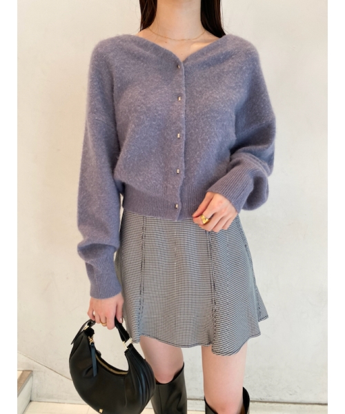 オーバーのアイテム取扱☆ snidel ラクーンニットカーディガン