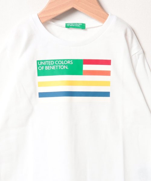 BENETTON (UNITED COLORS OF BENETTON BOYS)(ユナイテッド　カラーズ　オブ　ベネトン　ボーイズ)/【GREEN B】キッズプリント長袖Tシャツ・カットソーB/img03