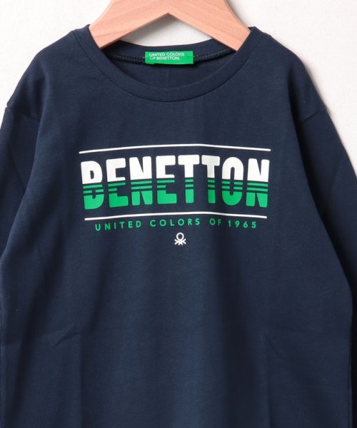 BENETTON (UNITED COLORS OF BENETTON BOYS)(ユナイテッド　カラーズ　オブ　ベネトン　ボーイズ)/【GREEN B】キッズプリント長袖Tシャツ・カットソーB/img11