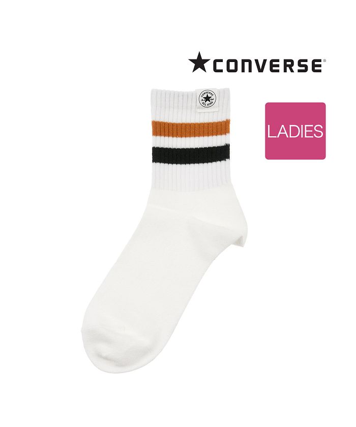 福助 公式 靴下 レディース CONVERSE(コンバース) ピスネーム付き