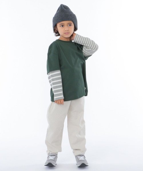 SHIPS KIDS(シップスキッズ)/SHIPS KIDS:100～130cm / ストライプ/チェック シェフズ パンツ/img02