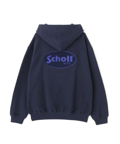 Schott(ショット)/HOODED SWEAT OVAL CHENILLE LOGO/オーバルロゴ パーカー/img23