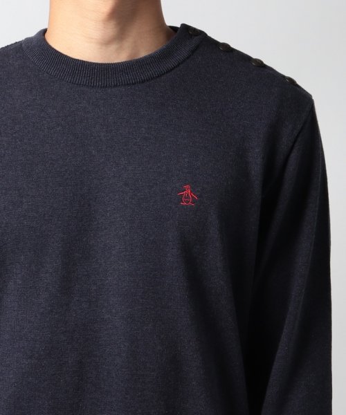 Penguin by Munsingwear(ペンギン　バイ　マンシングウェア)/SHOULDER BUTTON CREW NECK SWEATER / ショルダーボタンクルーネックセーター【アウトレット】/img08