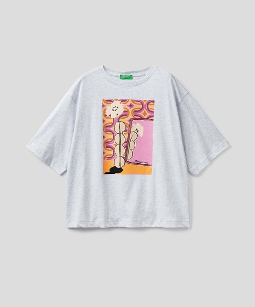 BENETTON (women)(ベネトン（レディース）)/5分袖プリントTシャツ・カットソー/img16