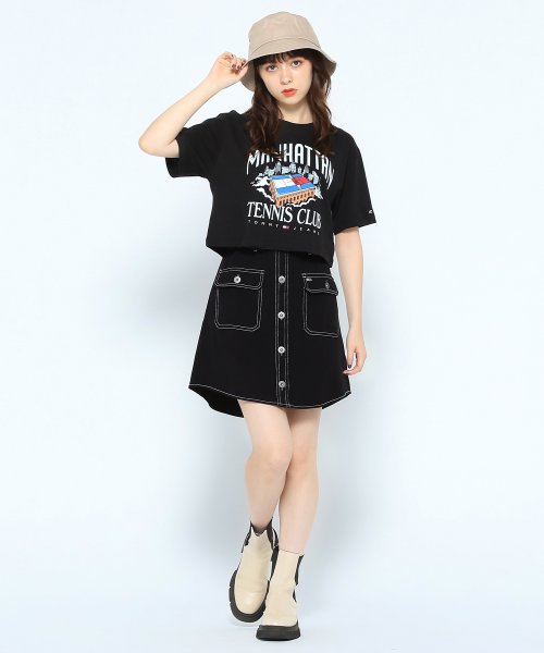 TOMMY JEANS(トミージーンズ)/スーパークロップドテニスクラブTシャツ/img01