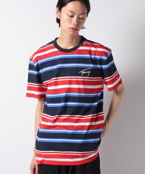 TOMMY JEANS(トミージーンズ)/シグネチャーボーダーTシャツ/img07