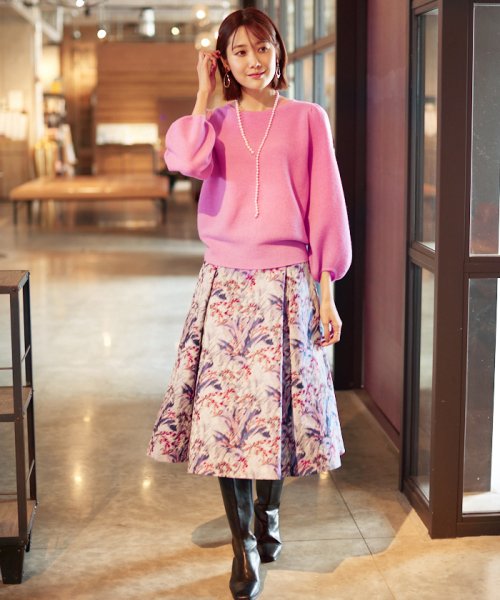 セール】ドローイングジャガードスカート(504903159) | アナイ(ANAYI  