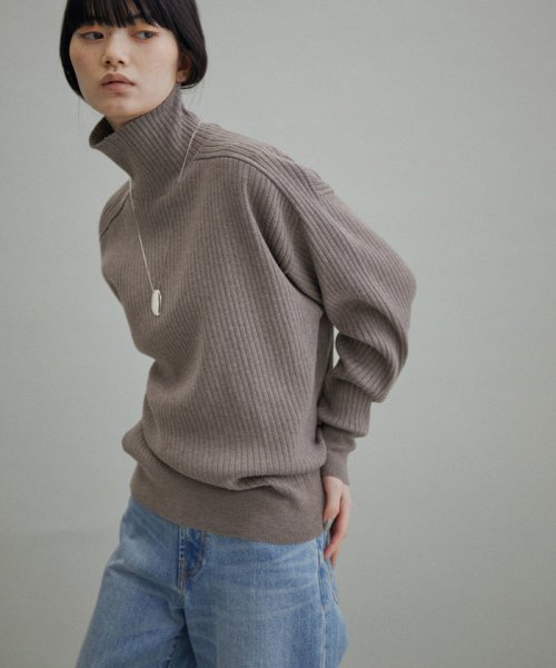 ADAM ET ROPE'(アダム　エ　ロペ)/【WEB・一部実店舗限定】WOOL混リブタートル/img06