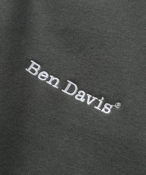 BEN DAVIS(BEN DAVIS)/【BEN DAVIS/ベンデイビス】ブランドロゴ刺繍 ハーフジップ ヘビースウェット/ビッグシルエット/裏起毛/img04