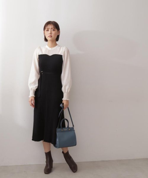 JILL by JILL STUART(ジル バイ ジル スチュアート)/ブラウスドッキングベアワンピース WEB限定カラー：ダークブルー/img03