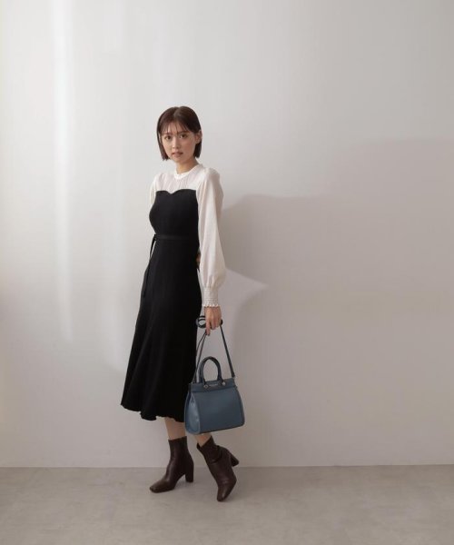 JILL by JILL STUART(ジル バイ ジル スチュアート)/ブラウスドッキングベアワンピース WEB限定カラー：ダークブルー/img04