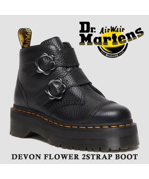 DR.MARTENS(ドクターマーチン)/Dr.Martens ドクターマーチン  27642001  DEVON FLOWER 2STRAP BOOT デヴォン フラワー ツーストラップ ブーツ /img01