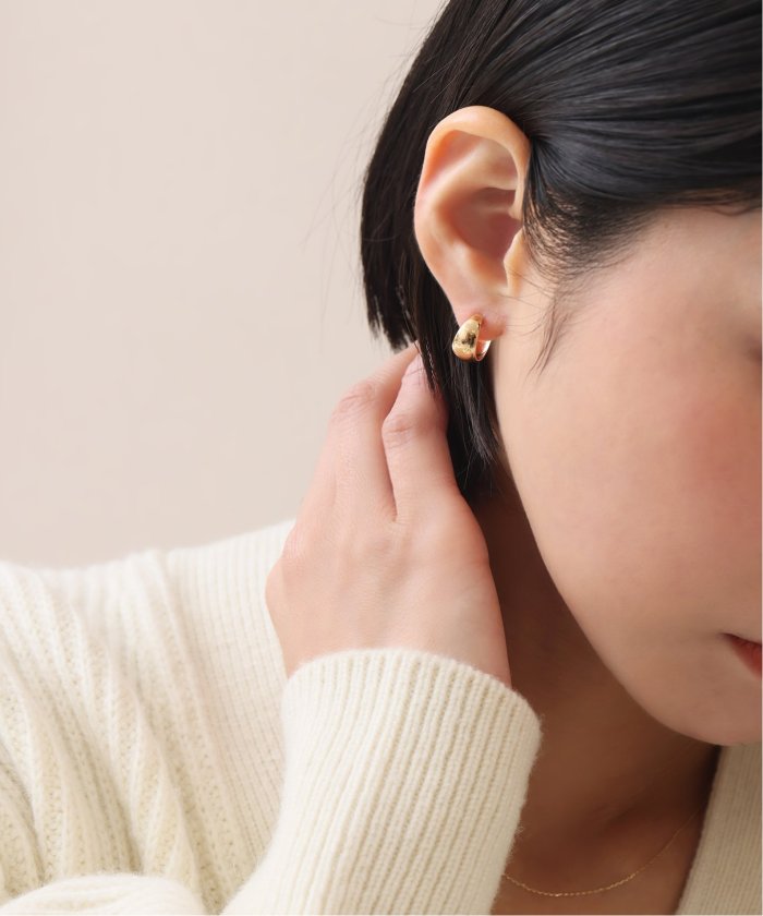 三日月フープピアス K10(両耳)(504918476) | リラ(Lilas) - MAGASEEK