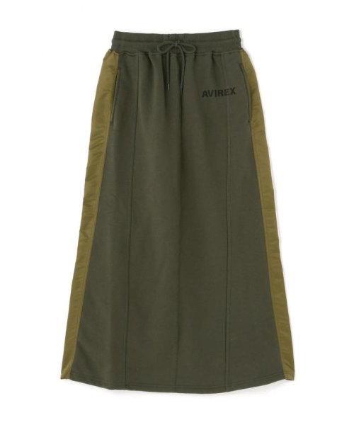 AVIREX(AVIREX)/《WEB&DEPOT限定》スウェットコンビロングスカート/ SWEAT COMBI LONG SKIRT/img14