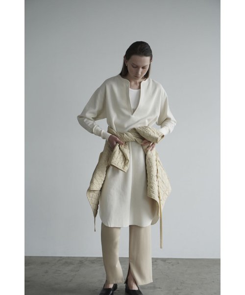 セール】TWIST RIB HENRY NECK LONG TOPS(504916182) | クラネ(CLANE 