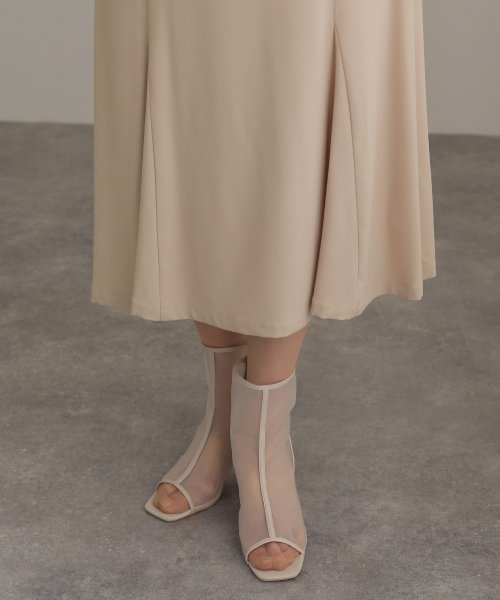 スクエアネックバックシャンワンピース 結婚式 パーティードレス 結婚式