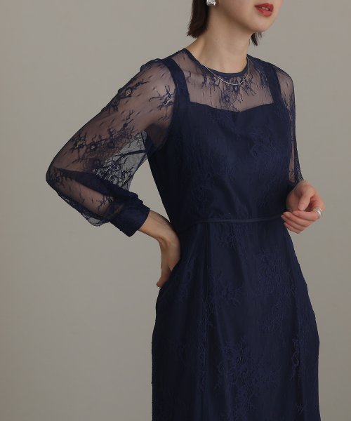 総レースバックリボンワンピース 結婚式 パーティードレス 結婚式 C1435994695(10992円)