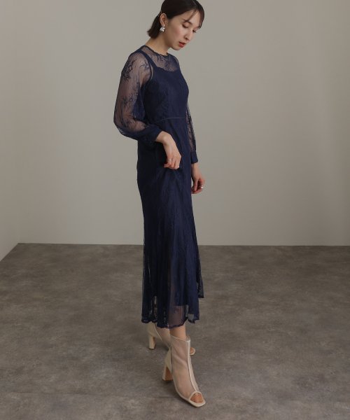 総レースバックリボンワンピース 結婚式 パーティードレス 結婚式 C1435994695(10992円)