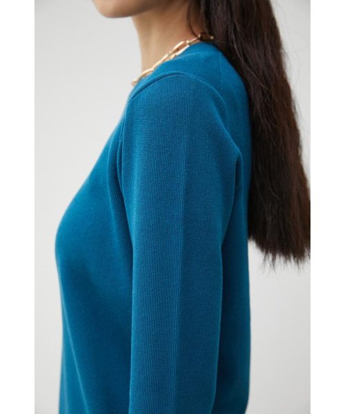 AZUL by moussy(アズールバイマウジー)/COLOR CUFF BLOCK KNIT TOPS/img26