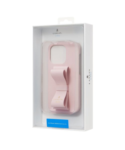 LANVIN en Bleu(Smartphone case)(ランバンオンブルー（スマホケース）)/Slim Wrap Case Stand & Ring Ribbon for iPhone 14 Pro [ Sakura Pink ]/img07